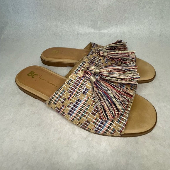 BC Footwear Shoes - Colorful Sandals with Tassels